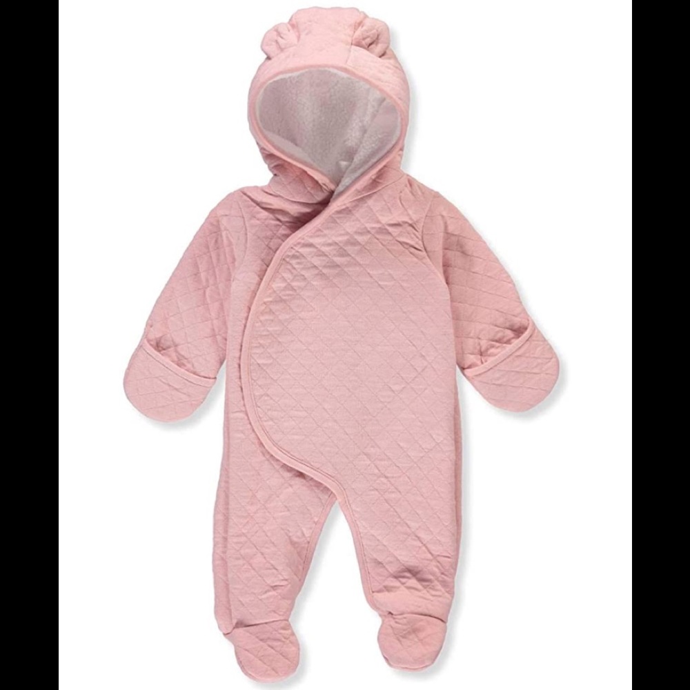 Pink Carters Winter Onesie for Baby Girl